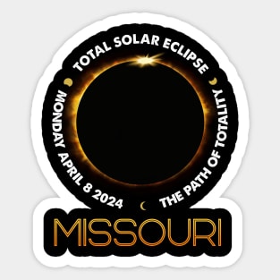 MISSOURI Total Solar Eclipse 2024 American Totality April 8 Sticker